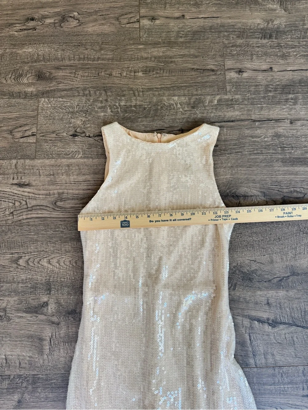 Princess Polly NWT Ivory Sequin Mini Dress w Built in Shorts